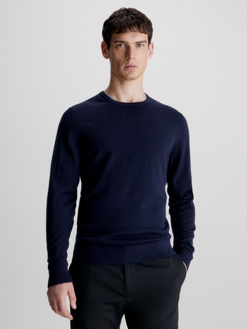 Pull-over Calvin Klein en bleu : devant