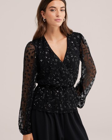WE Fashion Blus i svart: framsida