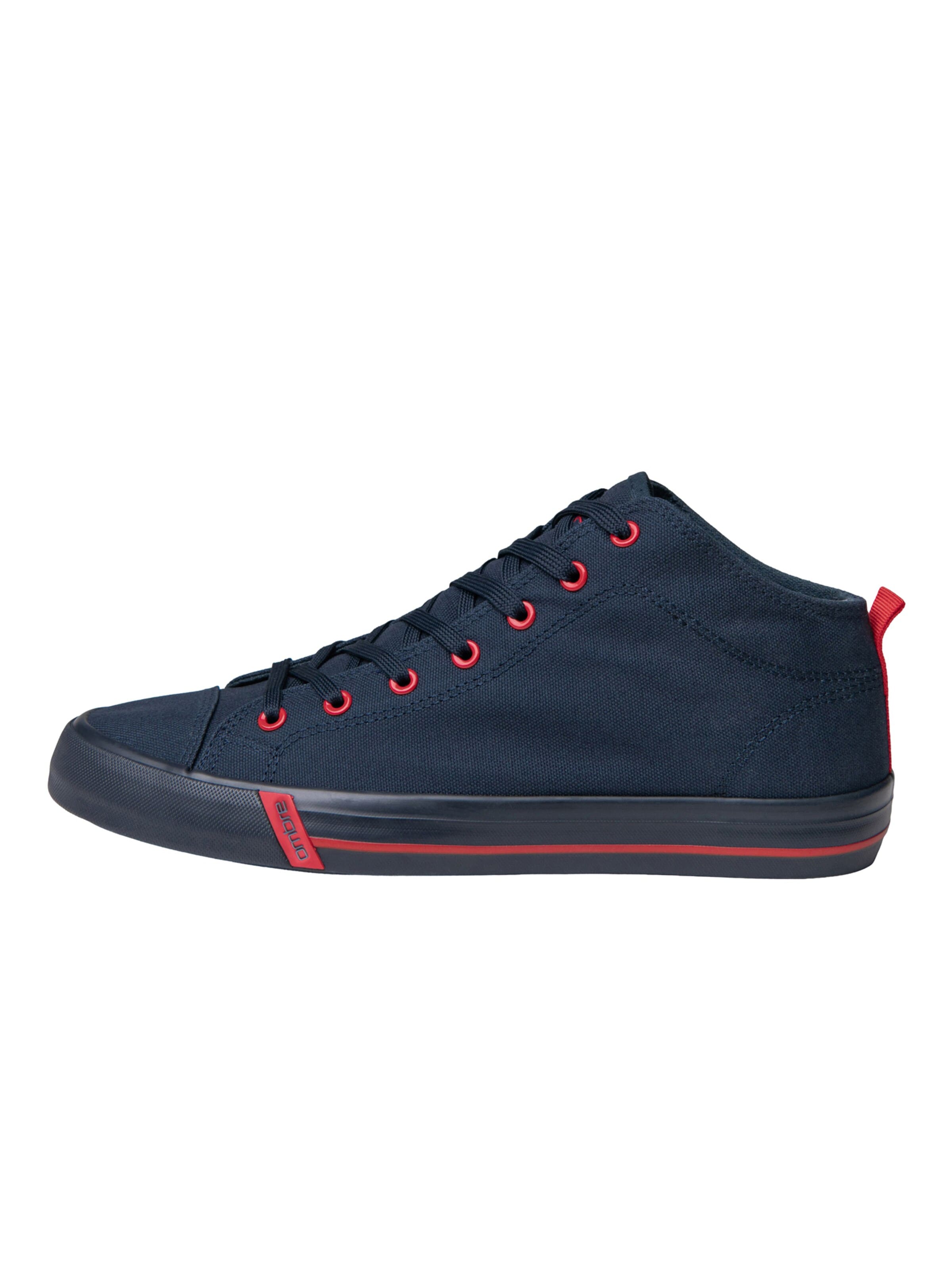 Ombre Sneakers hoog in Blauw: voorkant