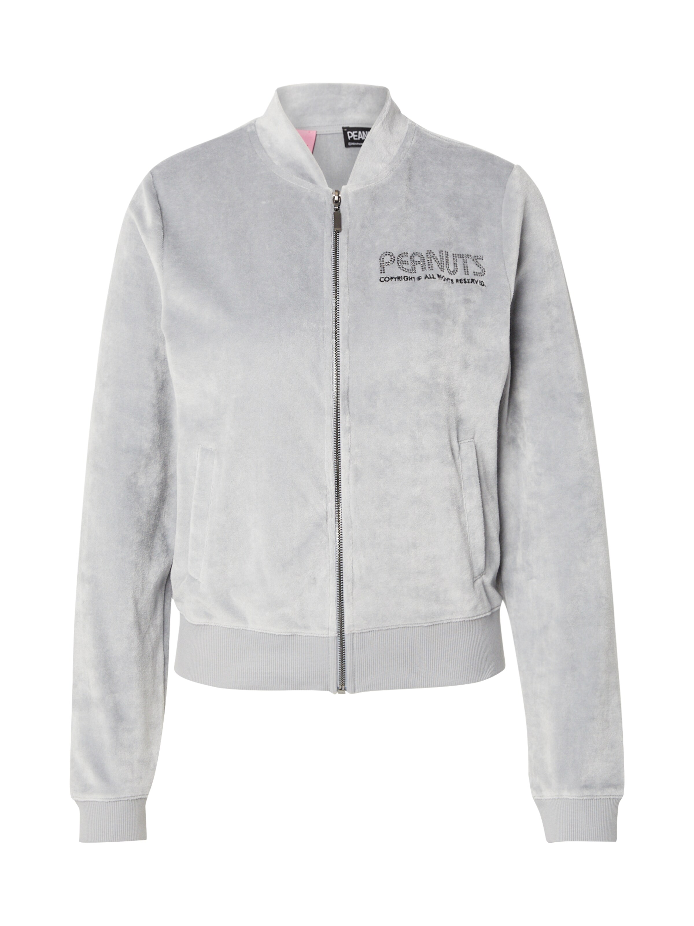 Giacca di felpa sportiva ' Snoopy Cool Collage' di PRINCESS GOES HOLLYWOOD in grigio: frontale