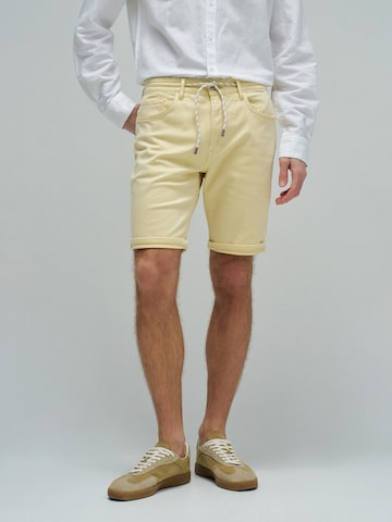 Salsa Jeans Regular Zwemshorts in Geel: voorkant