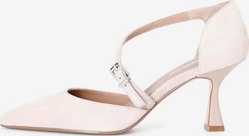 CAFè NOIR Pumps in Beige: voorkant