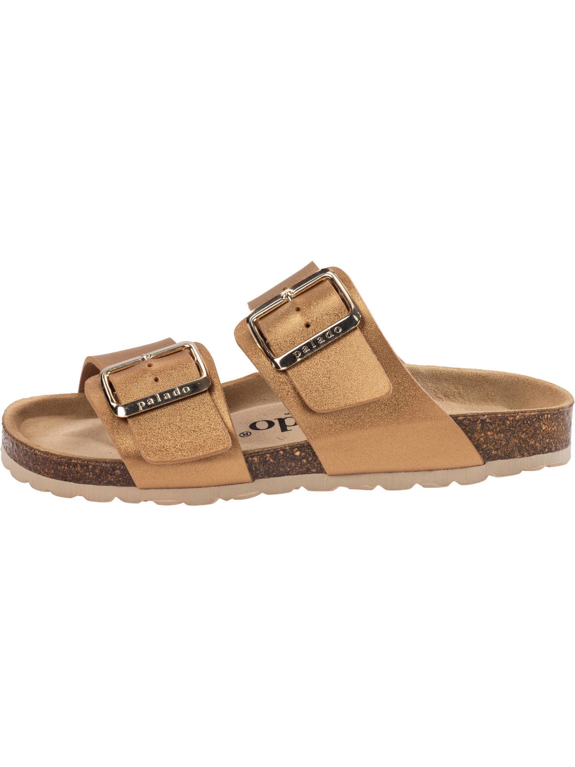 Palado Pantolette 'Samos EGS' in Bronze: Vorderseite