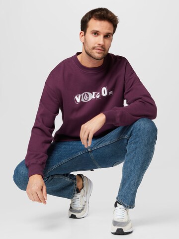 Volcom Sweatshirt in Purple