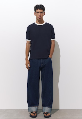 Pull&Bear Тениска в синьо