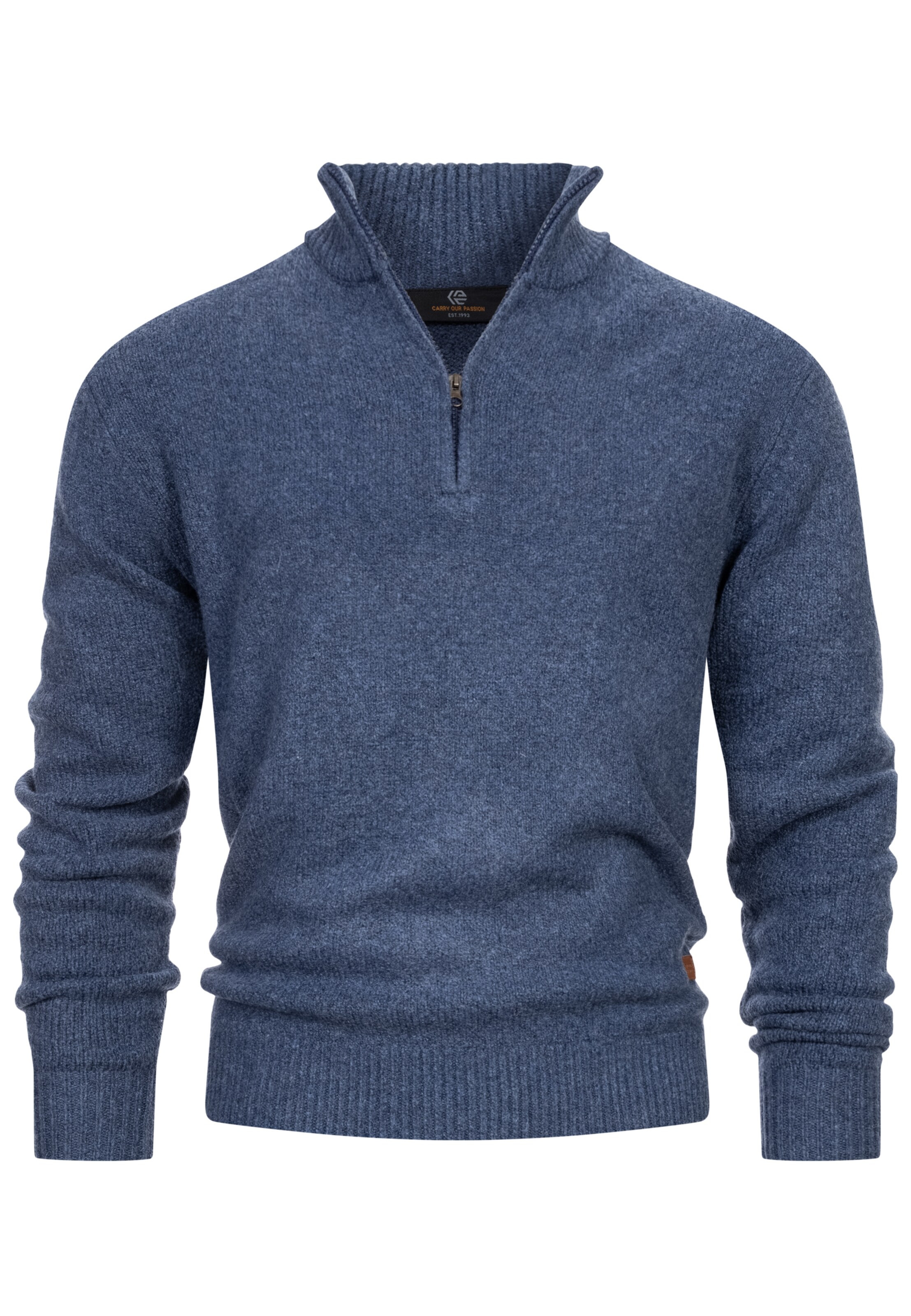 INDICODE JEANS Pullover ' Lokant ' in Blau: Vorderseite