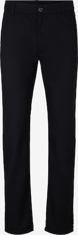TOM TAILOR Regular Chino trousers 'Travis' in Black: front
