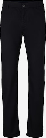 Regular Pantalon chino 'Travis' TOM TAILOR en noir : devant