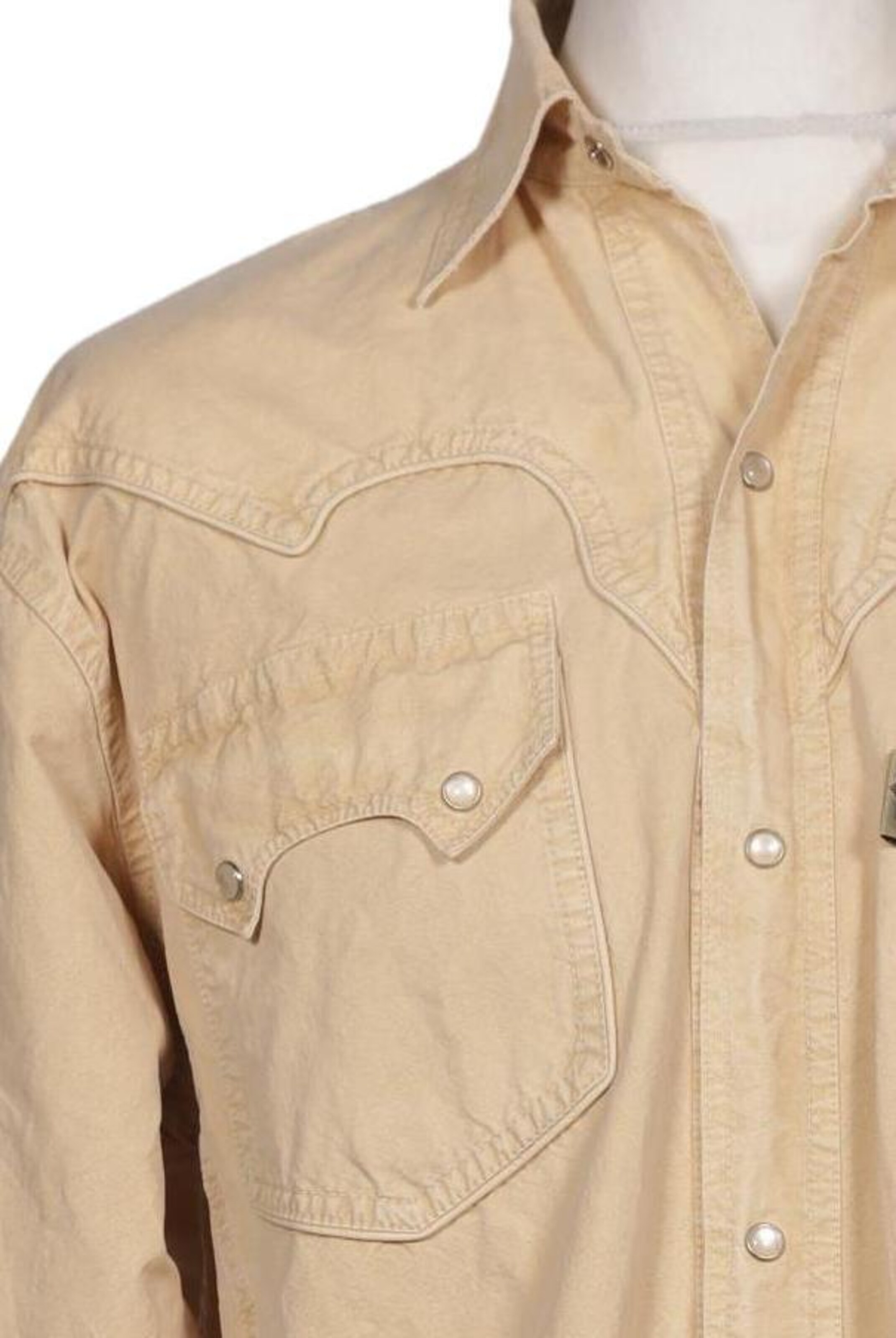 Stars and Straps Button Up Shirt in L in Yellow