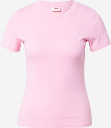 LEVI'S ® Tričko 'Rib Baby Tee' – pink: přední strana