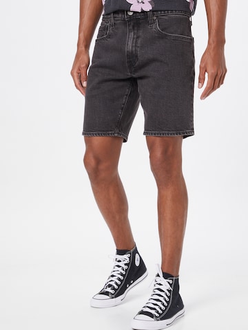 LEVI'S ® Slimfit Shorts '412™ Slim' in Schwarz: predná strana