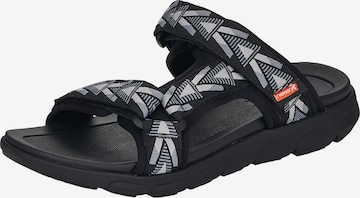 Rieker EVOLUTION Hiking Sandals '20801' in Black: front