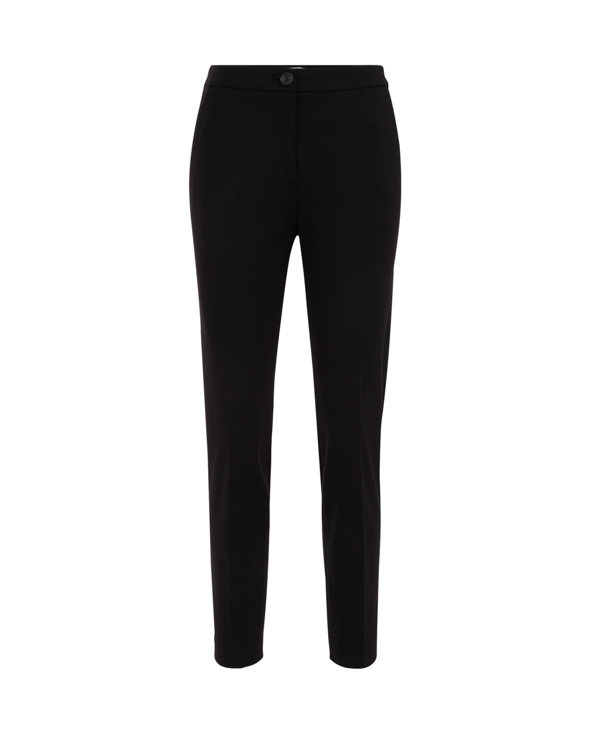 WE Fashion Плиссированные брюки в Черный: спереди