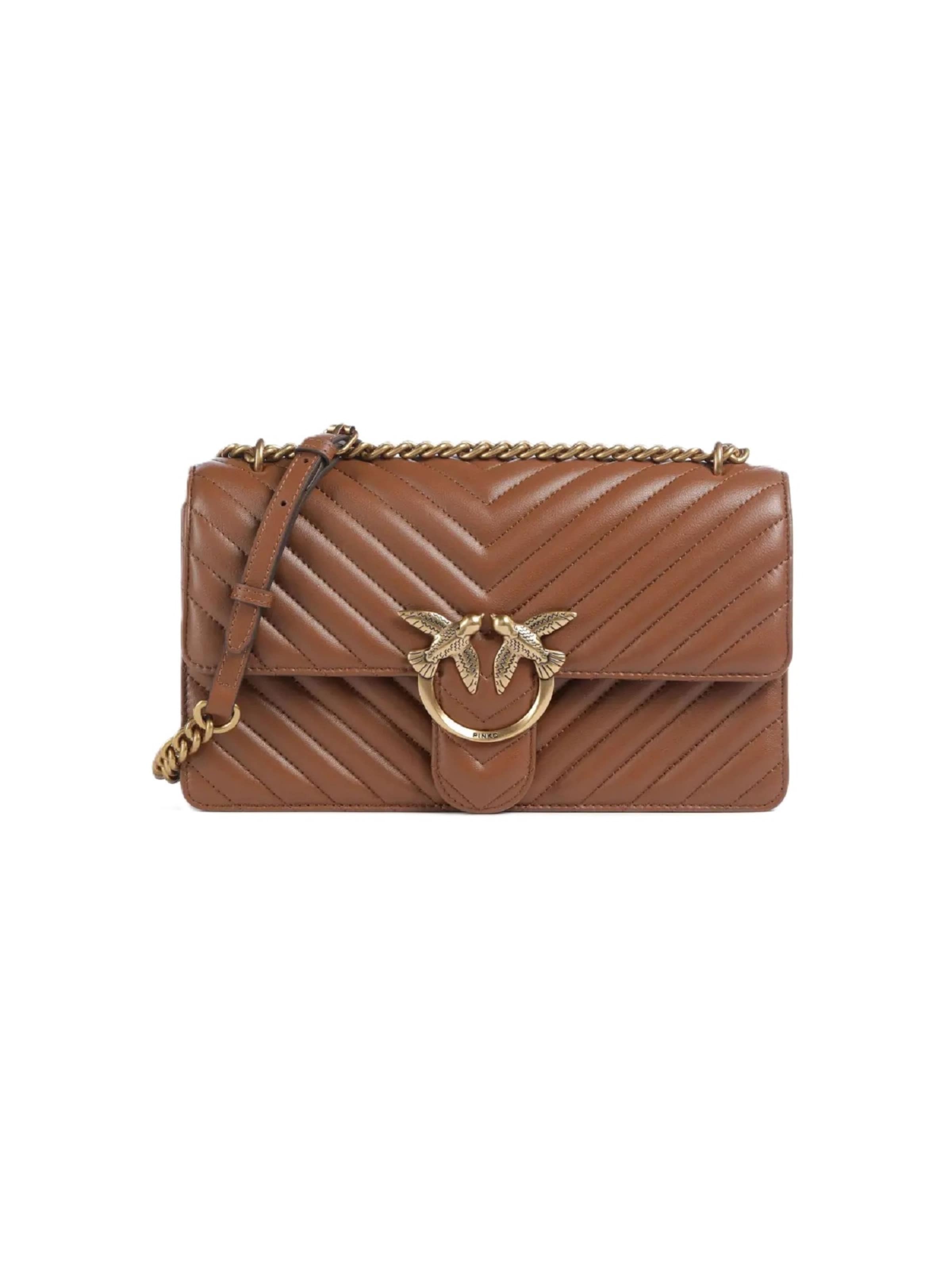 Borsa a spalla '100941 A0GK' PINKO di colore marrone, Visualizzazione prodotti