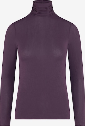 Maglietta intima 'Body Dolcevita Manica Lunga in Cashmere e Modal' di Ciocca in lilla: frontale
