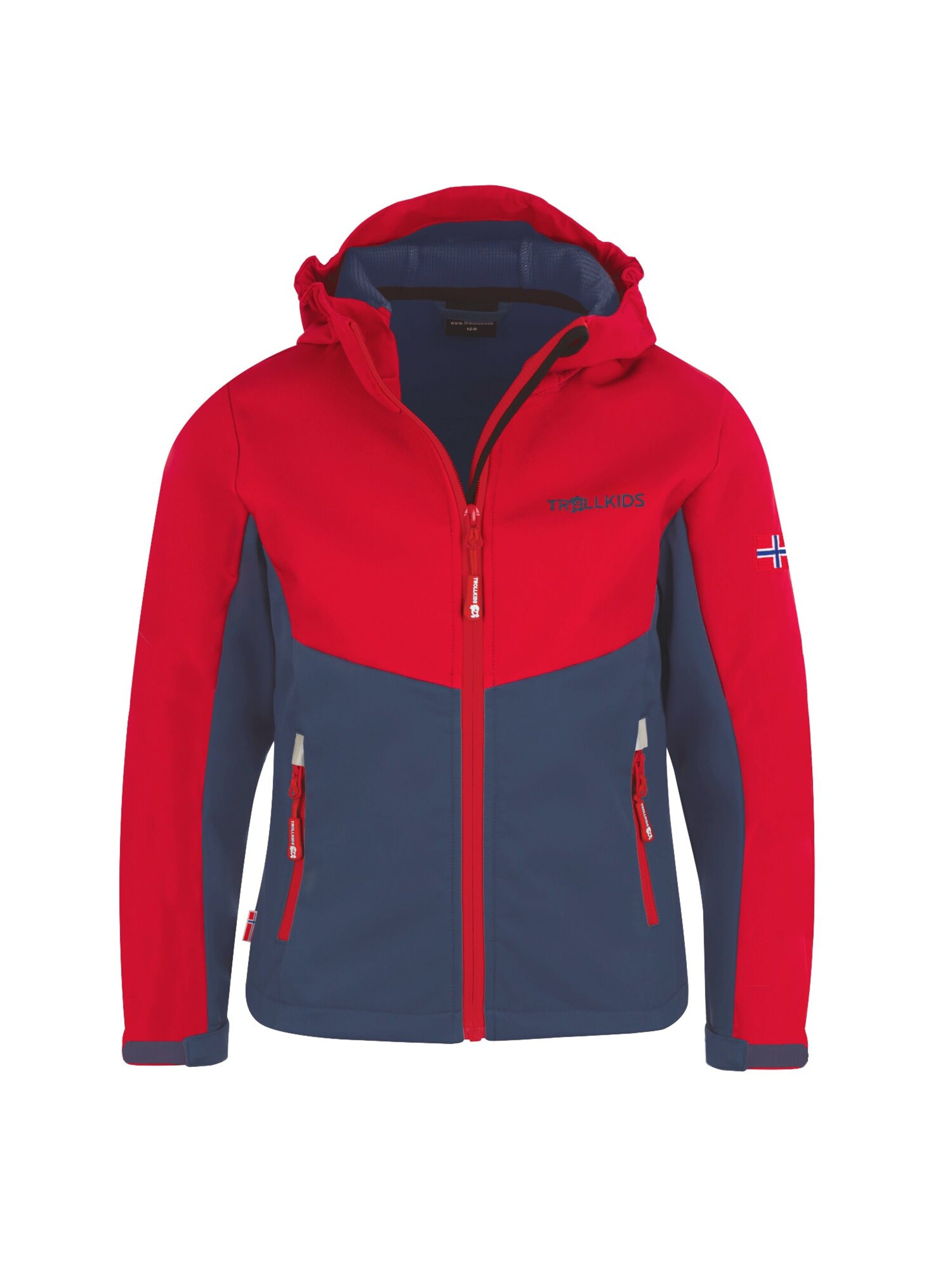 TROLLKIDS Outdoor jacket in Red: front