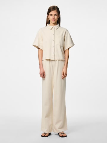 PIECES Wide Leg Jeans 'PCSavanna' i hvid