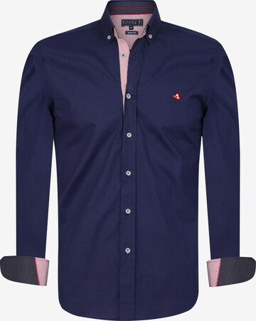 Camicia 'Seda' di Sir Raymond Tailor in blu: frontale