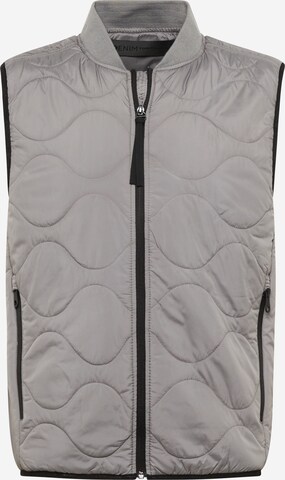 TOM TAILOR DENIM Bodywarmer in Grijs: voorkant