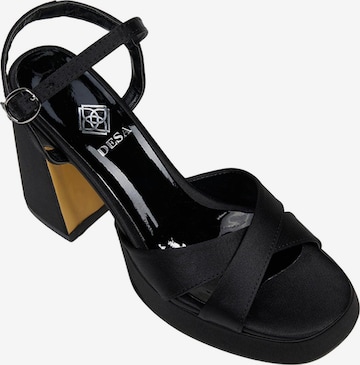 Desa - Sandalias con hebilla 'Slingback-Pumps' en negro: frente
