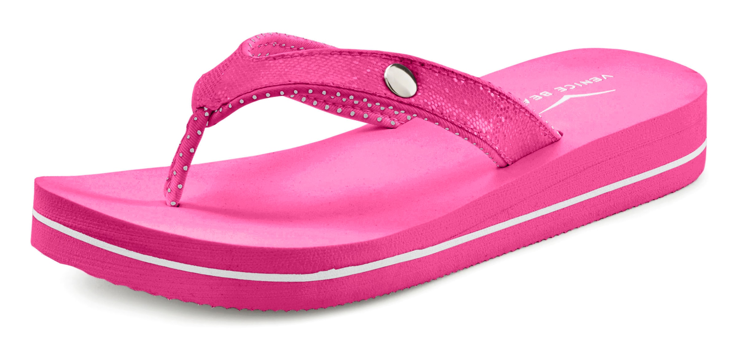 VENICE BEACH T-bar sandals in Pink: front