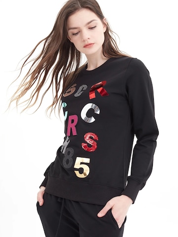 SCR. Athletic Sweater 'LELYA' in Black