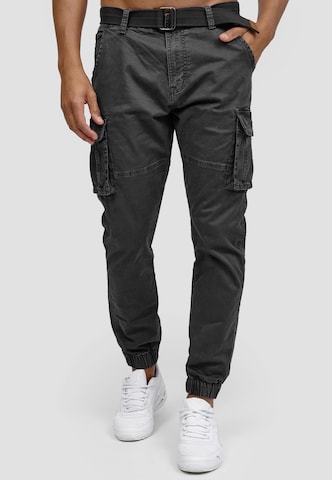 INDICODE JEANS Regular Pants 'Kerr' in Black: front