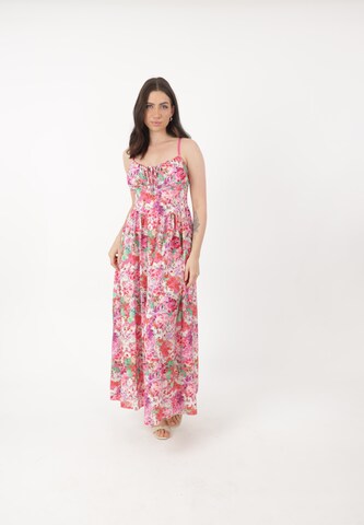 Elara Jurk in Roze: voorkant