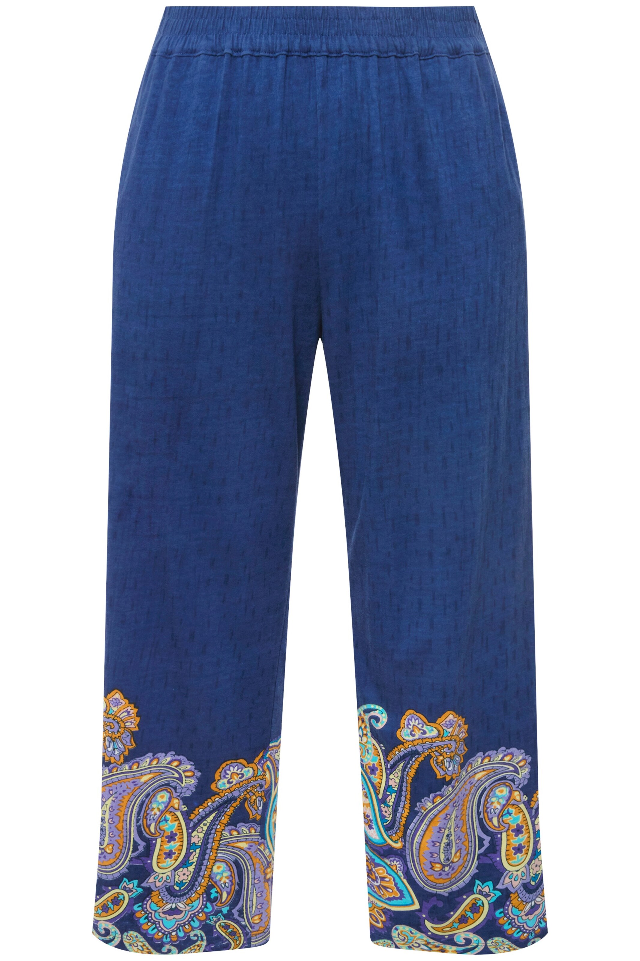 Ulla Popken Regular Broek in Blauw: voorkant