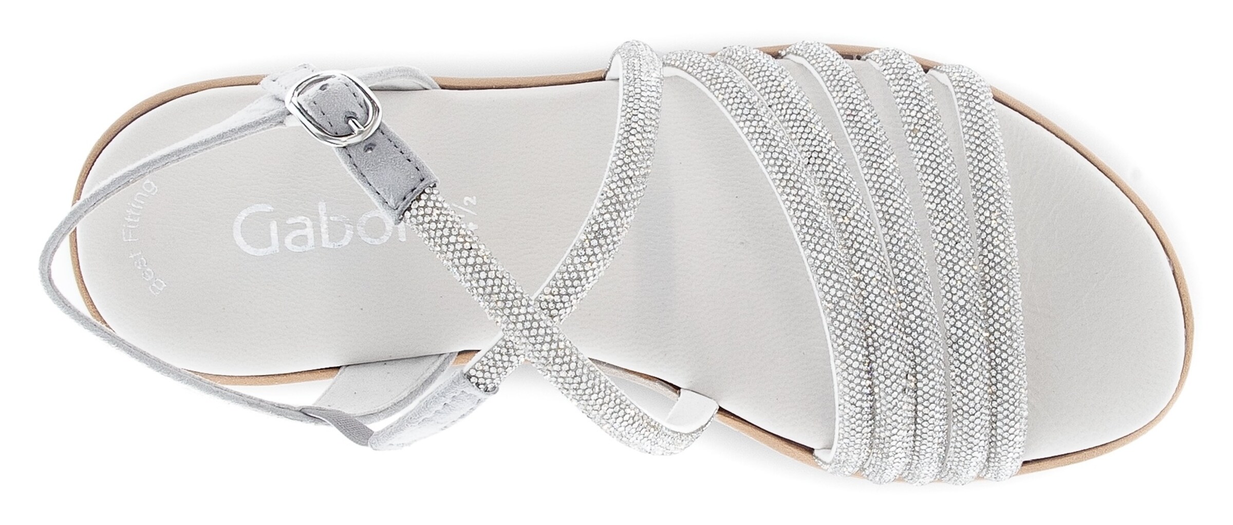 GABOR Sandale in Silber
