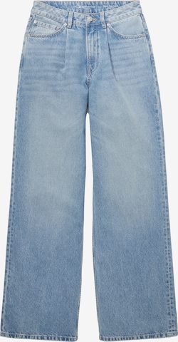 TOM TAILOR DENIM Loosefit Pressveckade jeans i blå: framsida