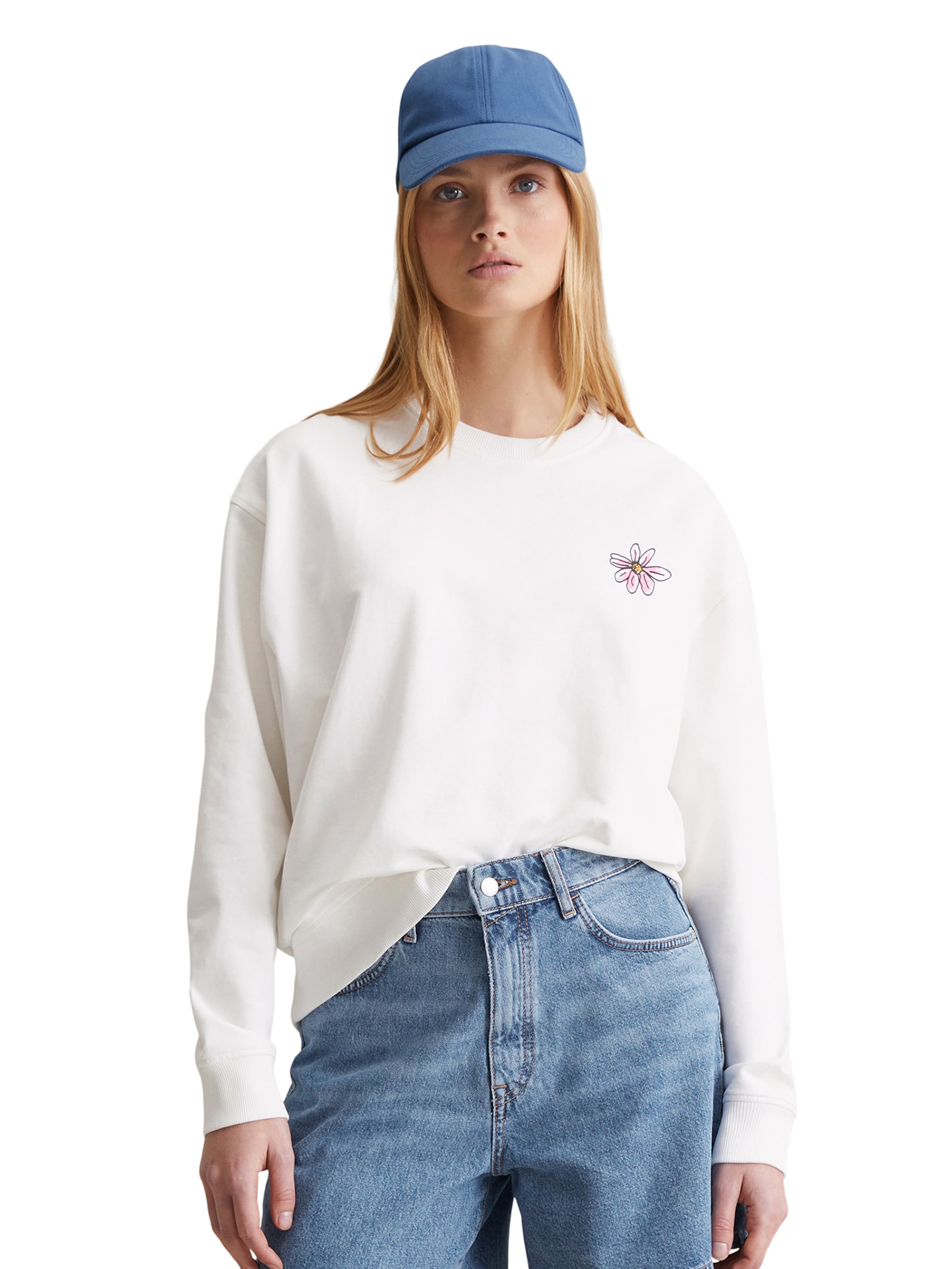 Marc O'Polo DENIM Sweatshirt in White: front