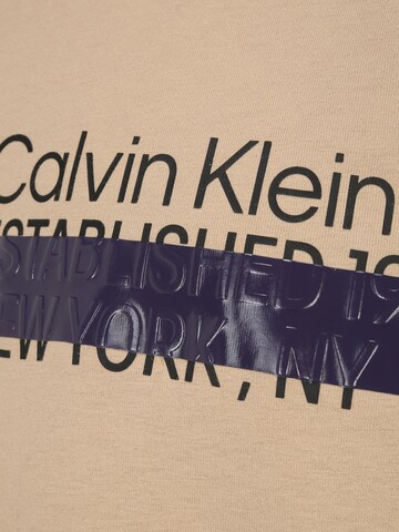 Calvin Klein Jeans Plus Tričko – béžová