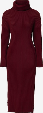 Robes en maille Elara en rouge : devant