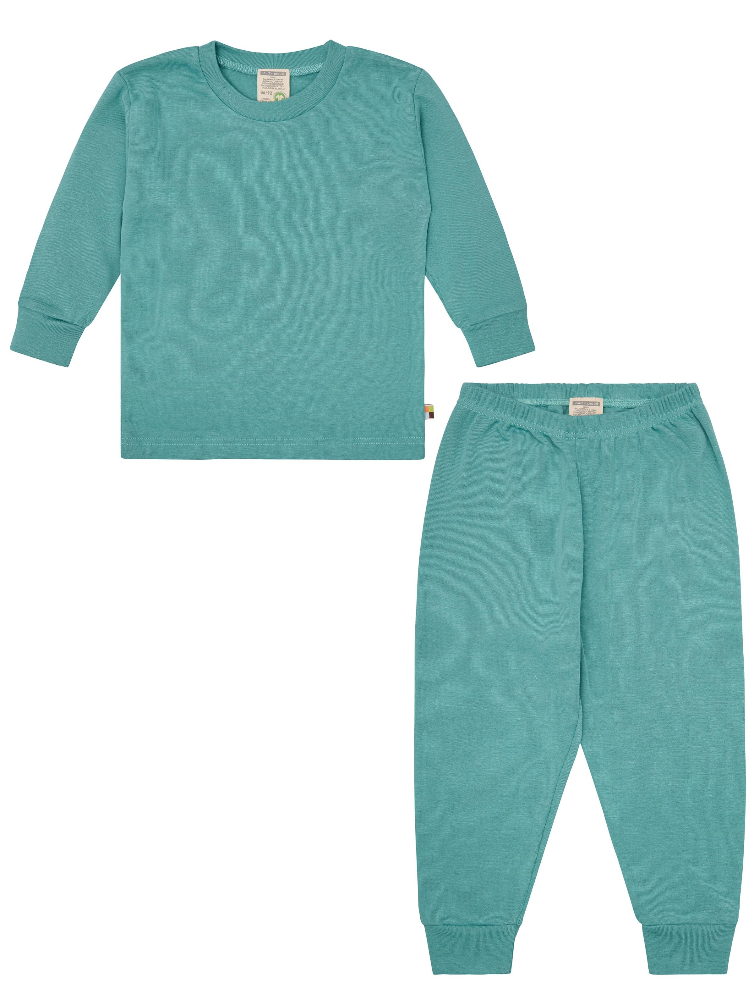 loud + proud Schlafanzug‌ in Grün: Vorderseite