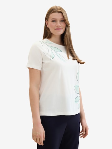 T-shirt Tom Tailor Women + en blanc : devant