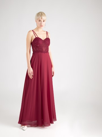 Laona Evening Dress in Purple: front