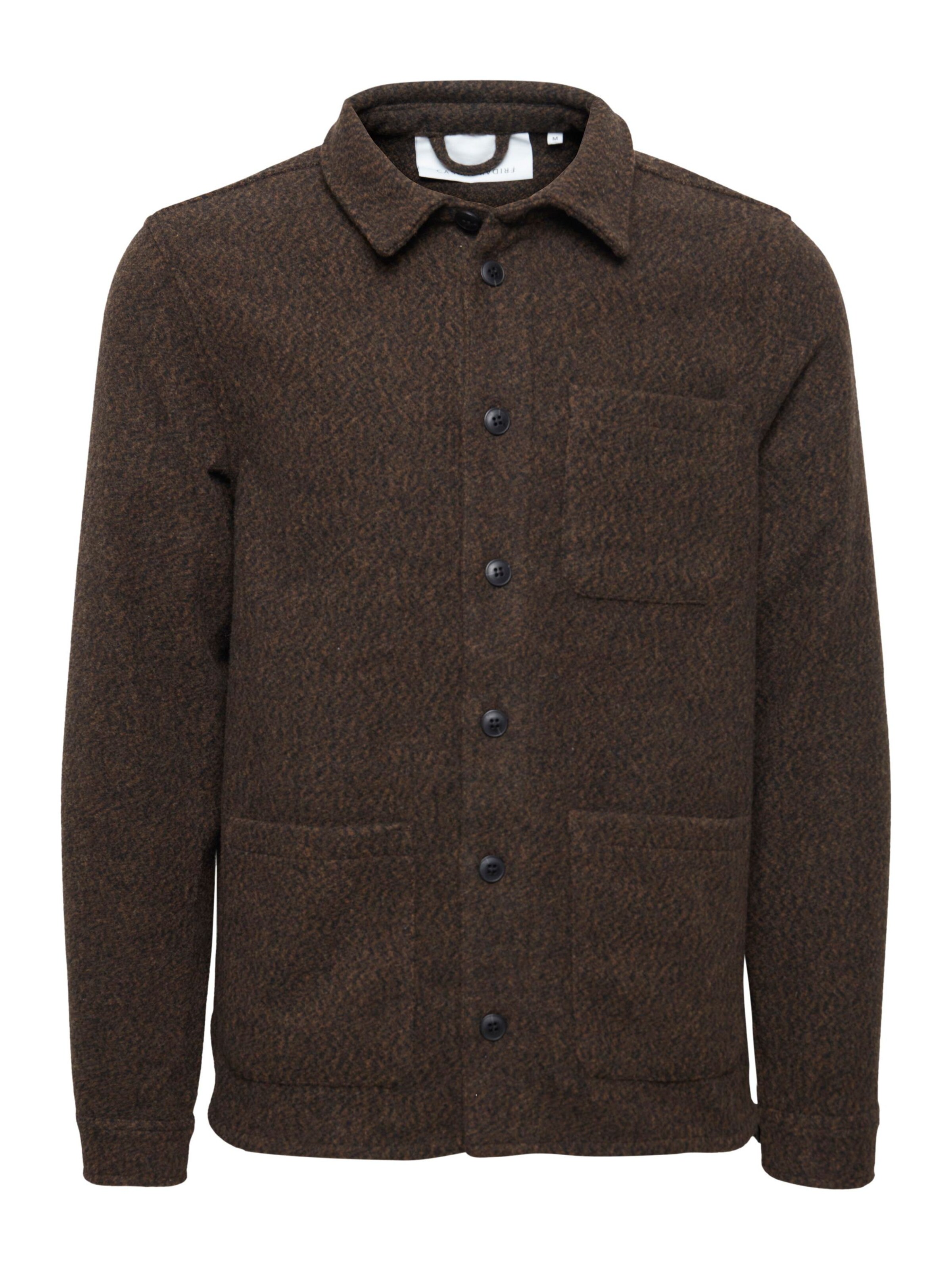 Veste mi-saison Casual Friday en marron : devant