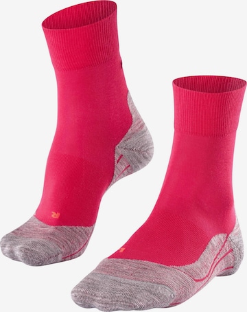 FALKE Athletic Socks 'RU4 Endurance' in Pink: front