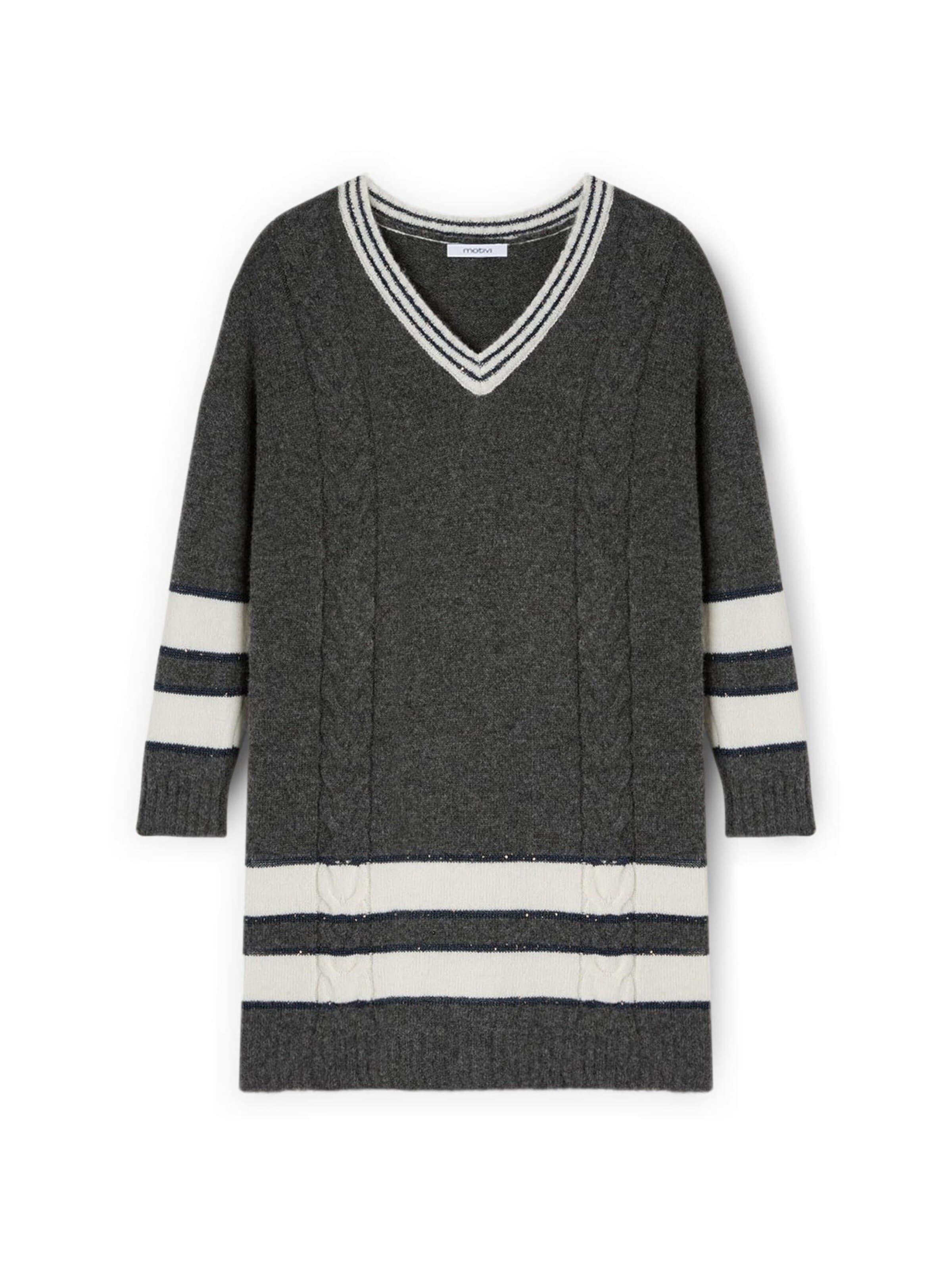 MOTIVI - Vestido en gris: frente