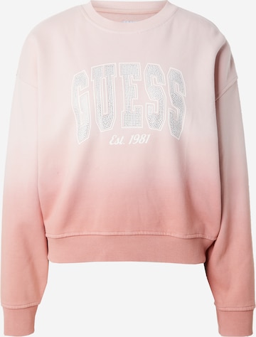 GUESS Mikina - Ružová: predná strana