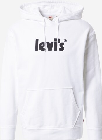 LEVI'S ® Μπλούζα φούτερ 'Relaxed Graphic Hoodie' σε λευκό: μπροστά