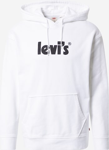 LEVI'S ® Sweatshirt 'Relaxed Graphic Hoodie' in White: front