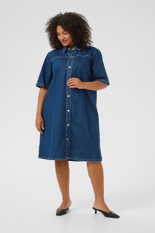 KAFFE CURVE Jurk in Blauw