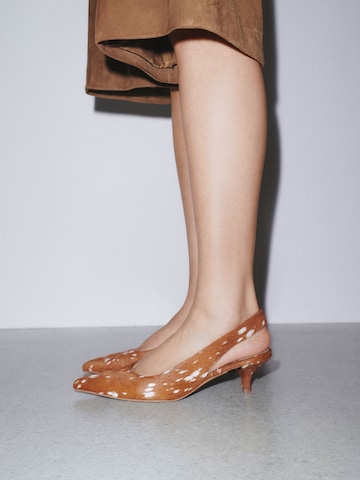 Next - Zapatos destalonado 'N.Premium' en marrón