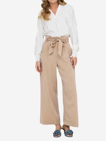 Wide leg Pantaloni 'Onlmarsa Solid Paperbag Wvn Noos 15269628' di ONLY in beige