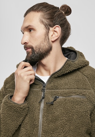 Brandit Teddyfleece Jacke in Grün