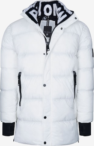 Ron Tomson Winter Jacket in White: front