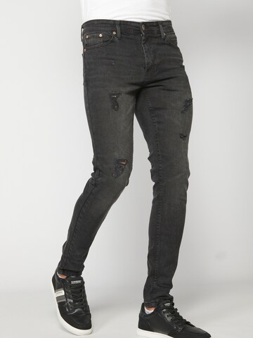 KOROSHI Skinny Jeans in Schwarz