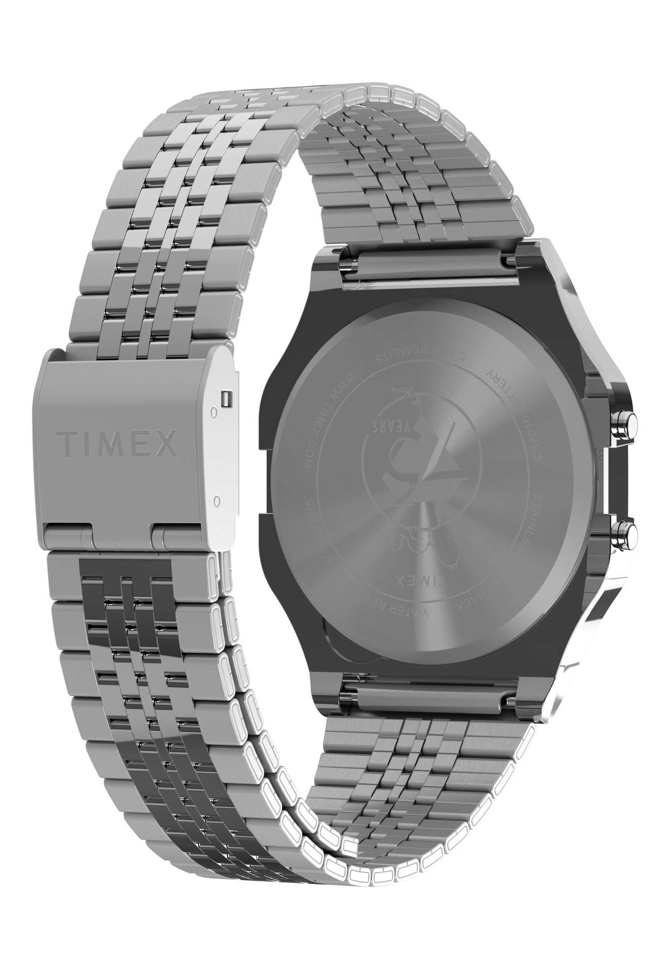 TIMEX Digitaal horloge 'Timex x Peanuts T80 75th Anniversary Edition' in Zilver